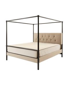 Aafiyah Upholstered Four Poster Bed (synthetic illustration; no displayed measurements)