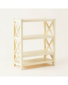 Slate Bluff Empty Seed-Starting Shelving Unit Without Lights - Cream (synthetic illustration; no displayed measurements)