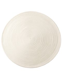 Lake Arc Round Area Rug - White