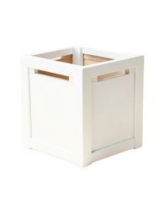Bay Crossing Closed Garden Compost Bin - White