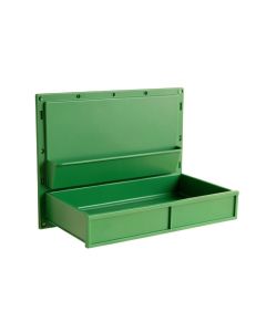Clay Crossing Empty Wall-Mounted Tool Organizer Panel - Green (synthetic illustration; no displayed measurements)