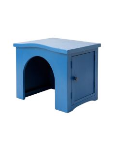 Cove Dale Empty Furniture-Style Litter Enclosure - Blue (synthetic illustration; no displayed measurements)
