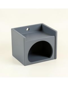 Cliff Field Wall-Mounted Cat Perch - Gray (synthetic illustration; no displayed measurements)