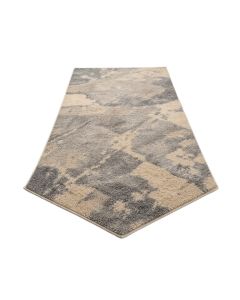 Valladares Abstract Tufted Wool Gray/Beige Area Rug
