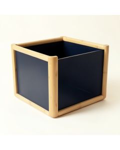 Maple Crossing Empty Furniture-Style Litter Enclosure - Navy (synthetic illustration; no displayed measurements)