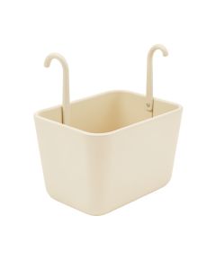 Cliff Branch Empty Railing Planter With Integral Brackets - Ivory (synthetic illustration; no displayed measurements)