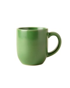 Ridge Bend Ceramic Mug - Green (synthetic illustration; no displayed measurements)