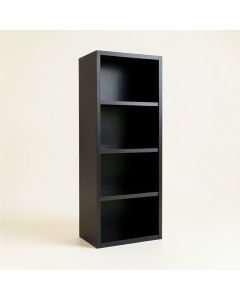 Wren Dell Narrow Cubby Tower - Black (synthetic illustration; no displayed measurements)