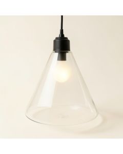 12 '' W Glass Empire Pendant Shade ( Screw On ) (synthetic illustration; no displayed measurements)