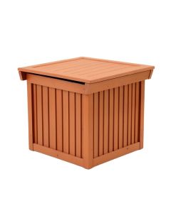 Meadow Branch Closed Outdoor Storage Box - Terracotta (synthetic illustration; no displayed measurements)