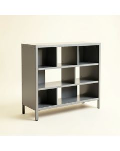 Linden Branch Desktop Shelving Unit - Gray (synthetic illustration; no displayed measurements)