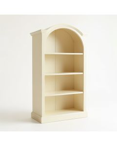 Dawn Crest Freestanding Bookcase - Cream (synthetic illustration; no displayed measurements)