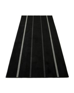 Linden Bridge Rectangular Area Rug - Black (synthetic illustration; no displayed measurements)