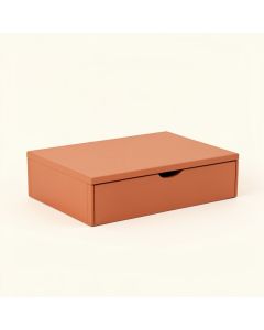 Harbor Field Desktop Monitor Riser - Terracotta (synthetic illustration; no displayed measurements)