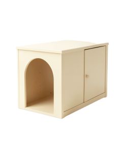 Birch Falls Empty Furniture-Style Litter Enclosure - Cream (synthetic illustration; no displayed measurements)