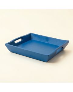 Fern Crossing Serving Tray - Blue (synthetic illustration; no displayed measurements)