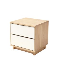 Kachazun 1 - Drawer Nightstand In Light Brown/White