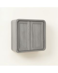 Juniper Crest Wall-Mounted Entry Cabinet - Gray (synthetic illustration; no displayed measurements)