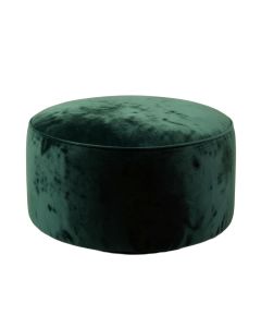 Pariaman 17 '' Wide Velvet Round Standard Ottoman