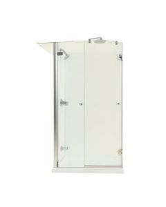 Elan 60 '' W X 66 '' H Single Sliding Frameless Tub Door With Rollerdisk Technology