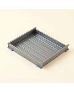 Dune Bridge Empty Under-Desk Cable Tray - Gray (synthetic illustration; no displayed measurements)