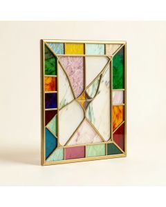 Picasso Glass Rectangle Window Panel (synthetic illustration; no displayed measurements)