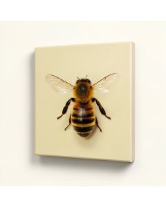 Honey Bee Canvas Print (synthetic illustration; no displayed measurements)