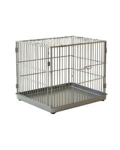 Oak Bluff Empty Furniture-Style Pet Crate - Gray
