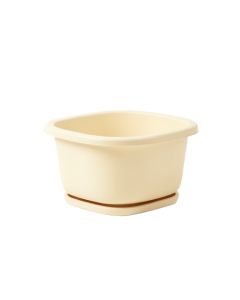 Elm Crest Empty Raised Planter - Cream