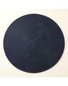 Lake Canyon Round Area Rug - Navy (synthetic illustration; no displayed measurements)
