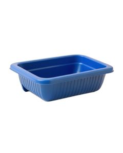 Slate Bridge Empty Railing Planter With Integral Brackets - Blue (synthetic illustration; no displayed measurements)
