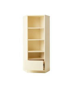 Flint Edge Narrow Cubby Tower - Cream