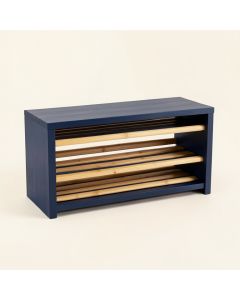 Sage Bridge Shoe Storage Bench - Navy (synthetic illustration; no displayed measurements)