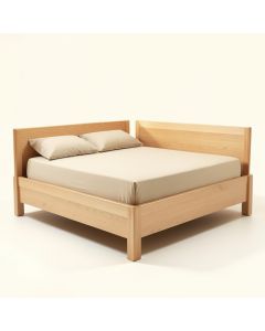 Dingler Solid Wood Standard Bed (synthetic illustration; no displayed measurements)