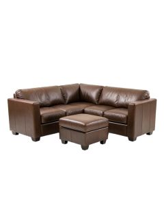 Menomonie 95 '' Wide Faux Leather Right Hand Facing Sleeper Sofa & Chaise With Ottoman