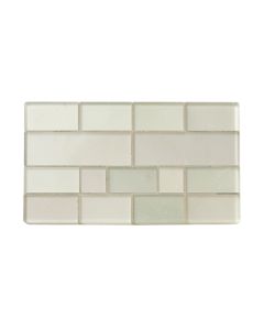 Myst Random Sized Glass Brick Joint Mosaic Tile