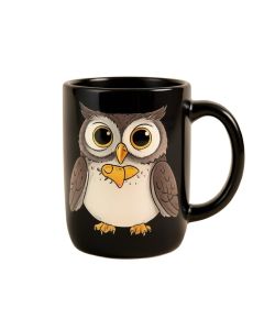 Libourne Funny Owl Drink To That Owl Drinking Wine Pun Cartoon Coffee Mug