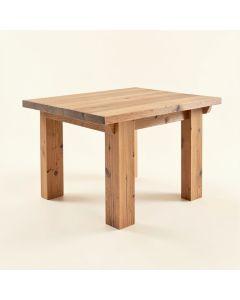 Industrial Solid Wood Dining Table (synthetic illustration; no displayed measurements)