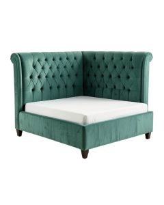 Carswell Tufted Wingback Upholstered Standard Bed (synthetic illustration; no displayed measurements)