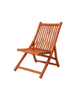 Ash Crest Folding Outdoor Chair - Terracotta