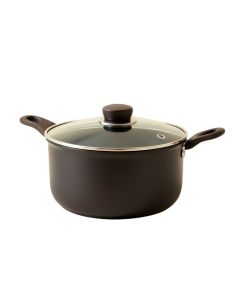 Ayesha Home Collection Hard-Anodized Nonstick Saucepan With Lid , 2-Quart