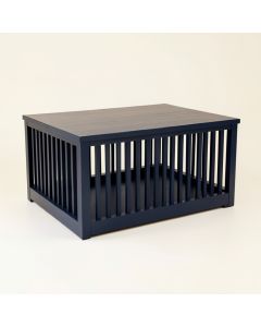 Willow Dell Empty Furniture-Style Pet Crate - Navy (synthetic illustration; no displayed measurements)