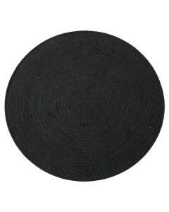 Lake Bluff Round Area Rug - Black (synthetic illustration; no displayed measurements)