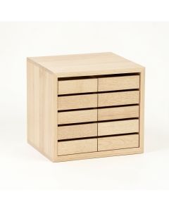 Meadow Crest Small-Parts Storage Drawer Cabinet - Beige (synthetic illustration; no displayed measurements)