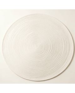 Lake Arc Round Area Rug - White (synthetic illustration; no displayed measurements)