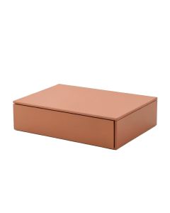 Cliff Fold Desktop Monitor Riser - Terracotta (synthetic illustration; no displayed measurements)