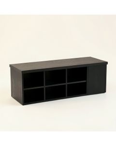 Laurel Canyon Shoe Storage Bench - Black (synthetic illustration; no displayed measurements)