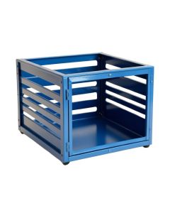 Juniper Dale Empty Furniture-Style Pet Crate - Blue (synthetic illustration; no displayed measurements)