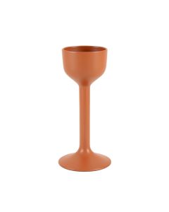 Flint Crest Empty Candle Holder - Terracotta