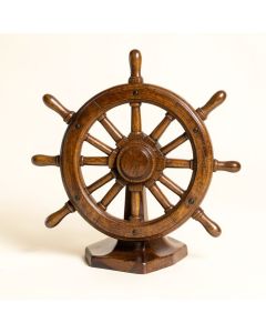 Northington Antique Ship Wheel Sculpture (synthetic illustration; no displayed measurements)
